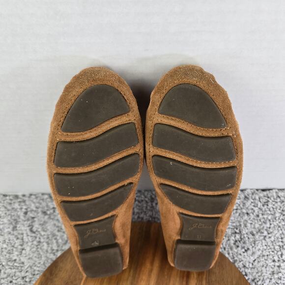 J. Crew Brown Suede Casual Lifestyle Slip On Driving Moccasin Loafer Womens 11 - Picture 10 of 14